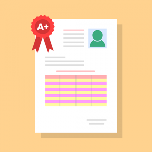 https://pixabay.com/vectors/result-exam-a-first-student-6015355/